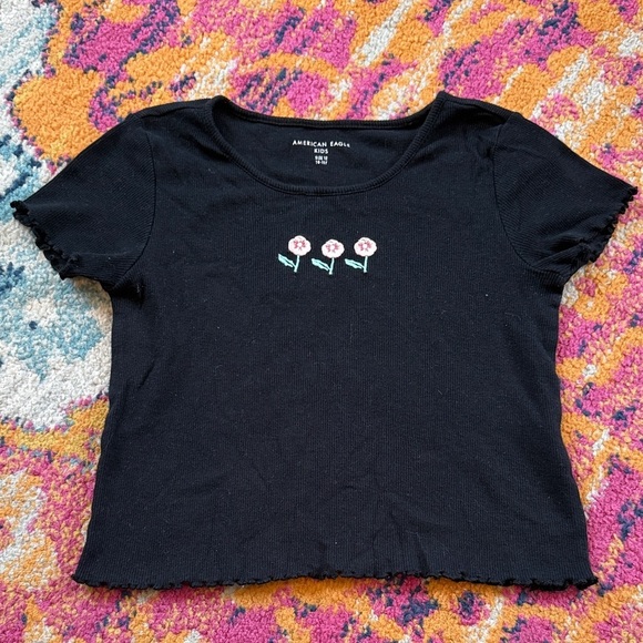 American Eagle Outfitters Other - American Eagle Outfitters Charcoal Ribbed Tee